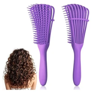 CCepillo /Peineta Flexible /Pulpo Desenredante Pfiffery Pro Color Morado
