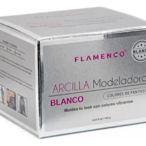 Arcilla Modeladora Colores Fantasía Blanco Marca Flamenco 120g