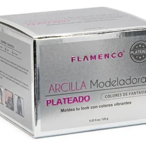 Arcilla Modeladora Colores Fantasía Plateado Marca Flamenco 120g