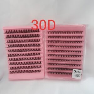 Set pestañas Postizas por Racimo /Punto Keke 30D