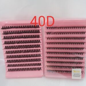 Set pestañas Postizas por Racimo /Punto Keke 40D