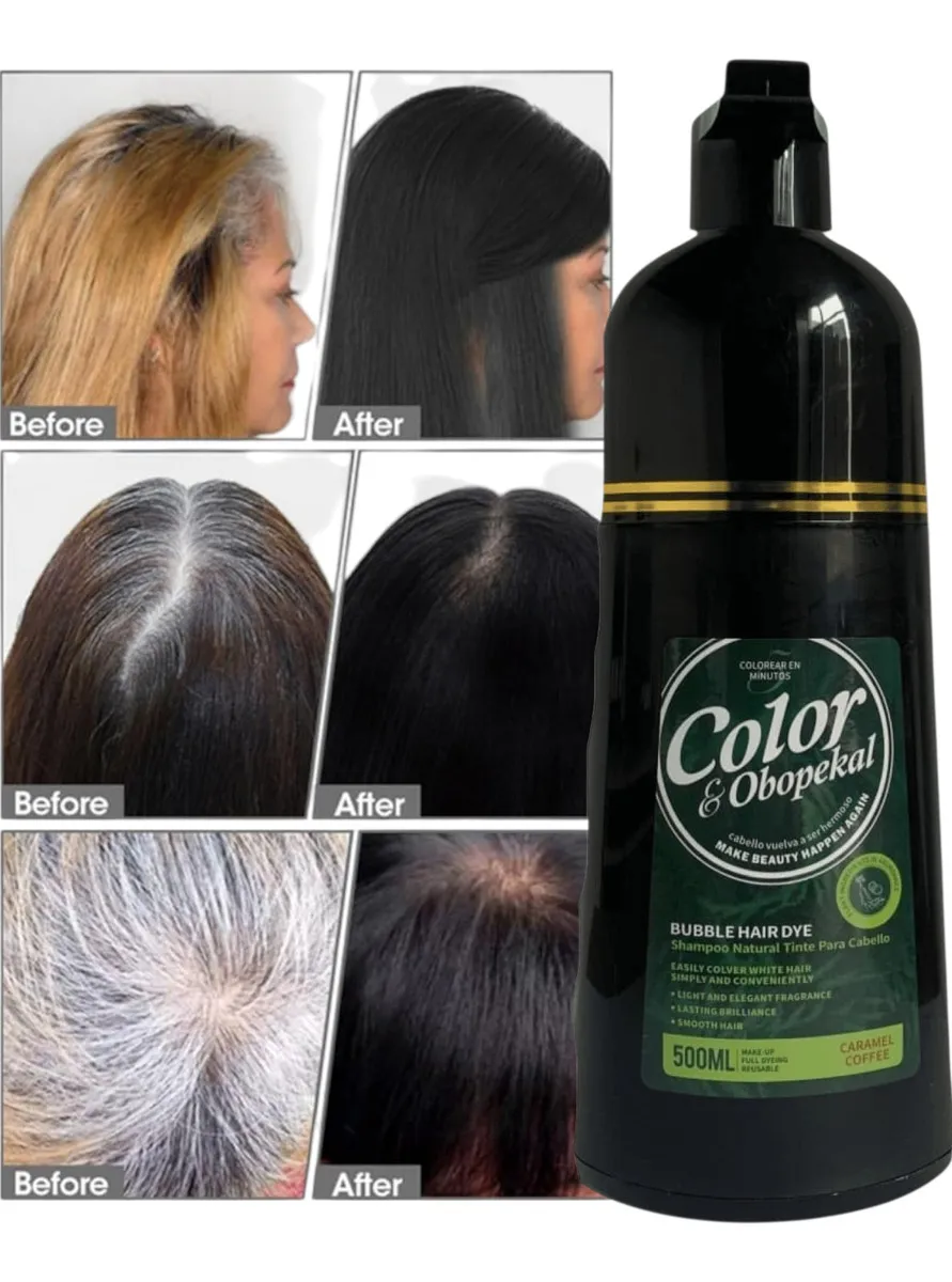 Shampoo Color Obopekal Natural Tinte para Cabello Caramelo 500ml - Imagen 4