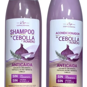 Pack Shampoo + Acondicionador Copacabana Cebolla y Romero Vegano 500ml