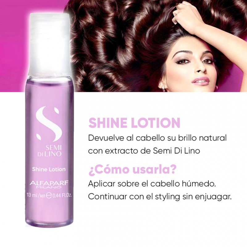 AMPOLLAS SUBLIME SHINE LOTION ACELERA EFECTO LISO13ML UNIDAD ALFAPARF - Imagen 4