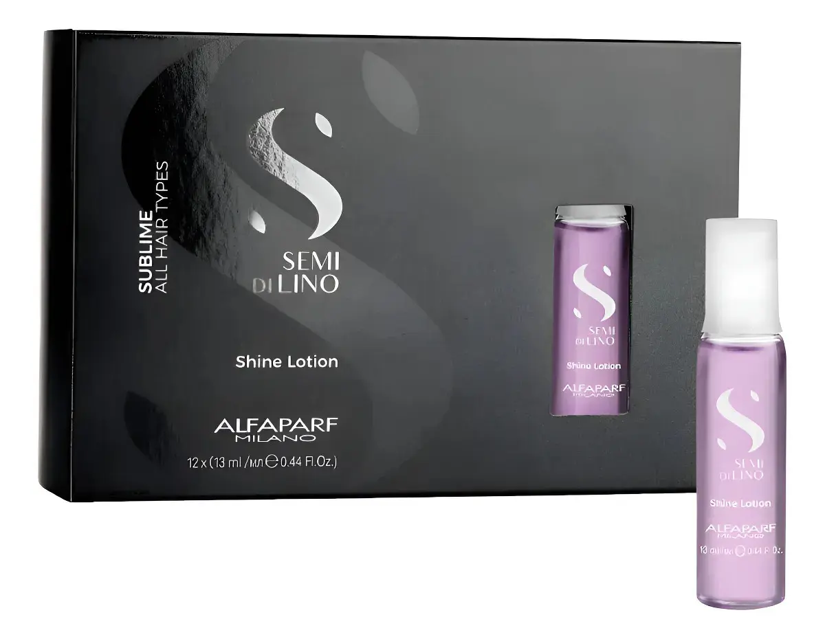 AMPOLLAS SUBLIME SHINE LOTION ACELERA EFECTO LISO13ML UNIDAD ALFAPARF