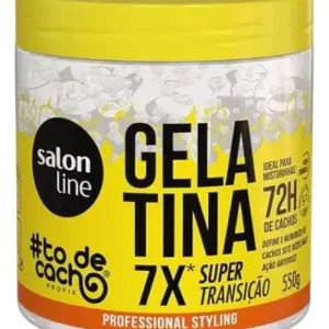 Gelatina 7X Súper Transición 72H de Cachos Salon Line (Vegano) 550g