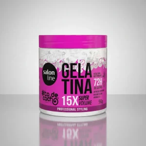 Gelatina 15X Super Volumen 72H de Cachos Salon Line (Vegano) 550g