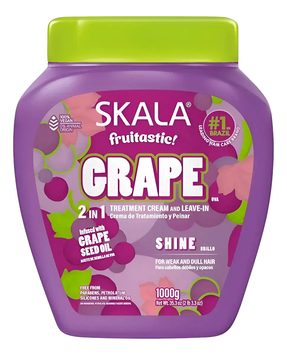 Crema /Tratamiento Capilar Skala Grape (Uva) Brillo Extremo 1.000G