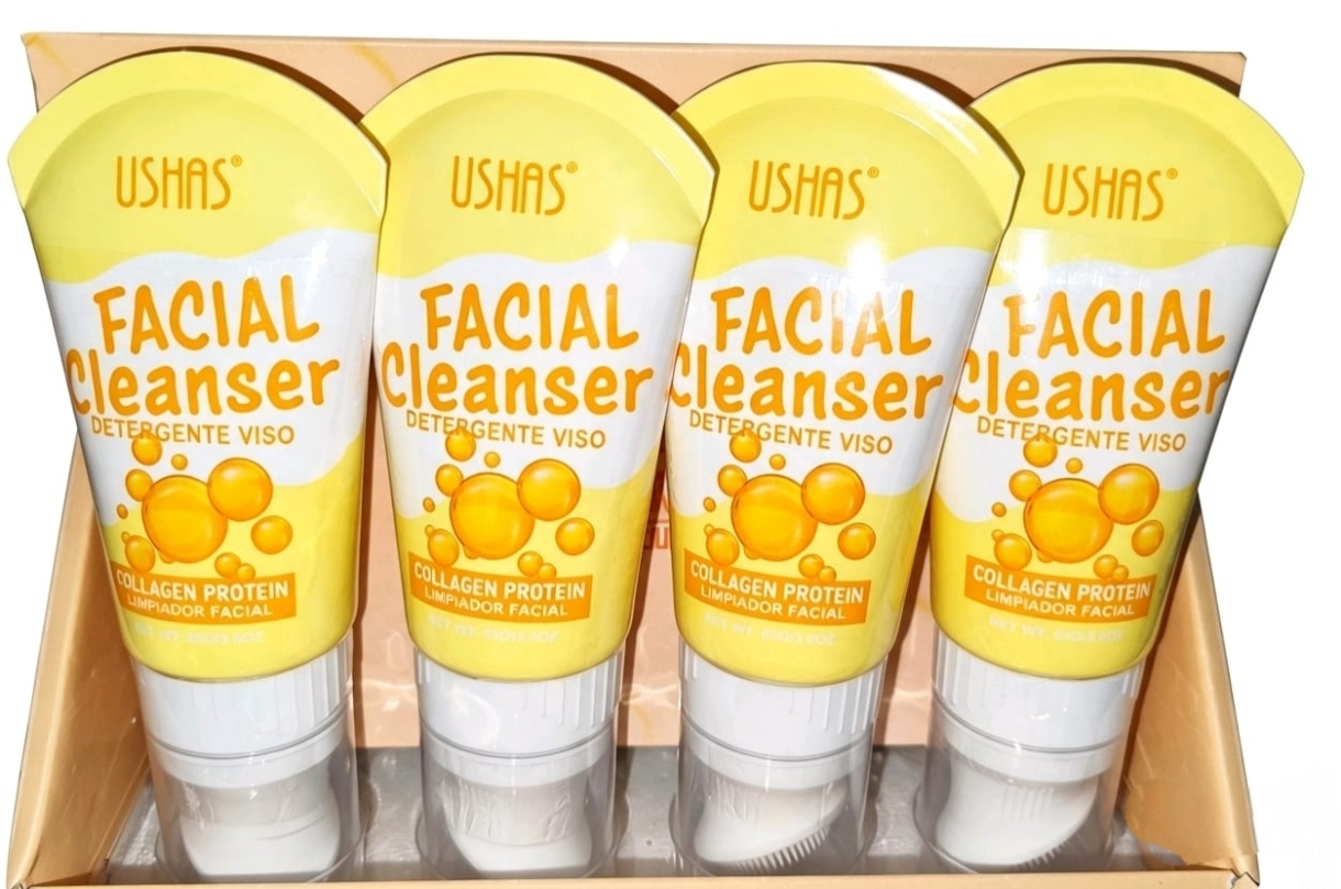 Ushas Facial Cleanser Collagen Protein (Espuma Limpiadora Proteína de Colágeno) 85g