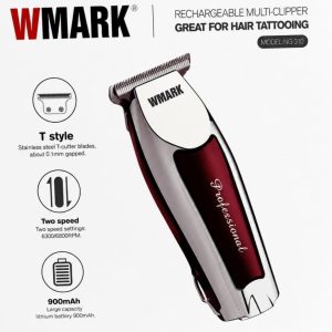 Recortadora de Cabello y Patillera Inalámbrica Profesional Wmark NG-310