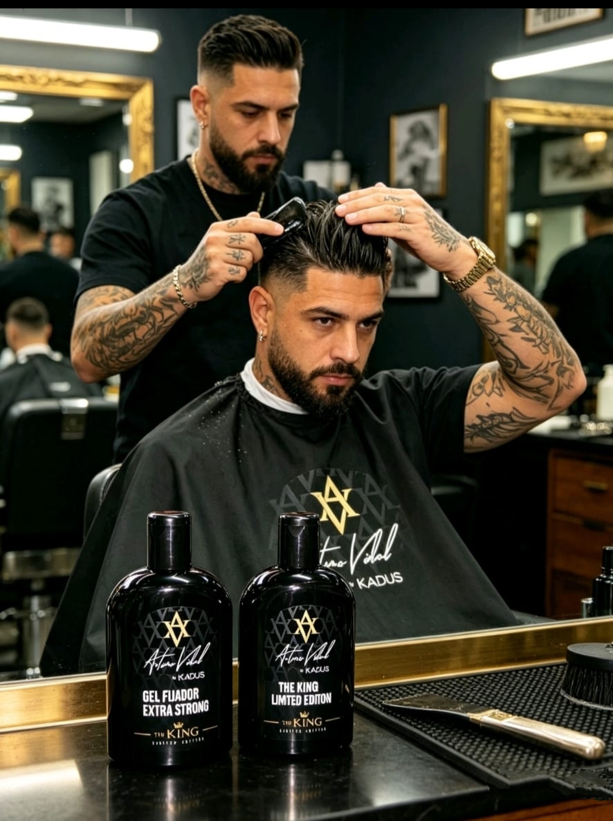 Gel Capilar Extra Fuerte Arturo Vidal The King por Kadus 500g - Imagen 3