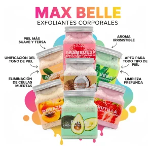 Exfoliantes Corporales Max Belle Variedad 500ml