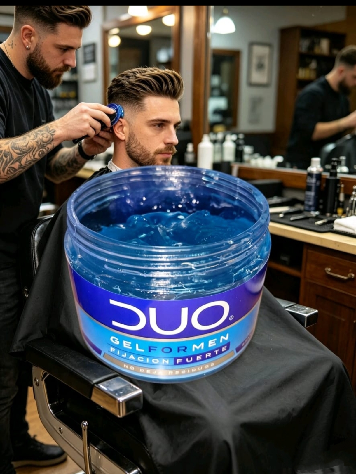 Gel Capilar For Men Fijación Extra Fuerte Duo 500g - Imagen 4