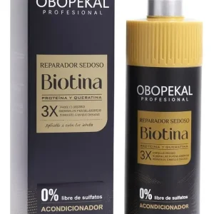 Acondicionador Reparador Sedoso Biotina 3X libre de Sulfato Obopekal 750ml