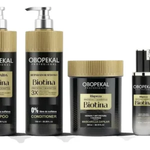 Kit Tratamiento Capilar Biotina Anti-caída Hidrata Obopekal
