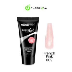 Poly Gel Manicure Marca Cherimoya 50ml Color Natural #009 French Pink