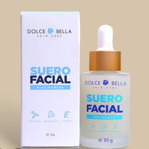 Suero Facial Niacinamida de Dolce Bella Con Vitamina B5 Seboreductyl y Vitamina E 30g.